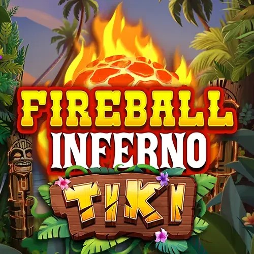 Official Slots logo: Fireball Inferno Tiki by NetEnt at Casoola Casino